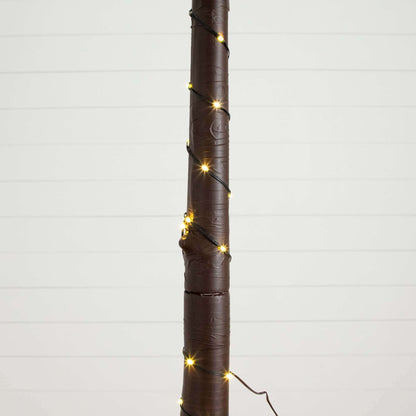 6ft UV Resistant Lighted Artificial Palm Tree with 206 Warm White LED Lights (Indoor/Outdoor)