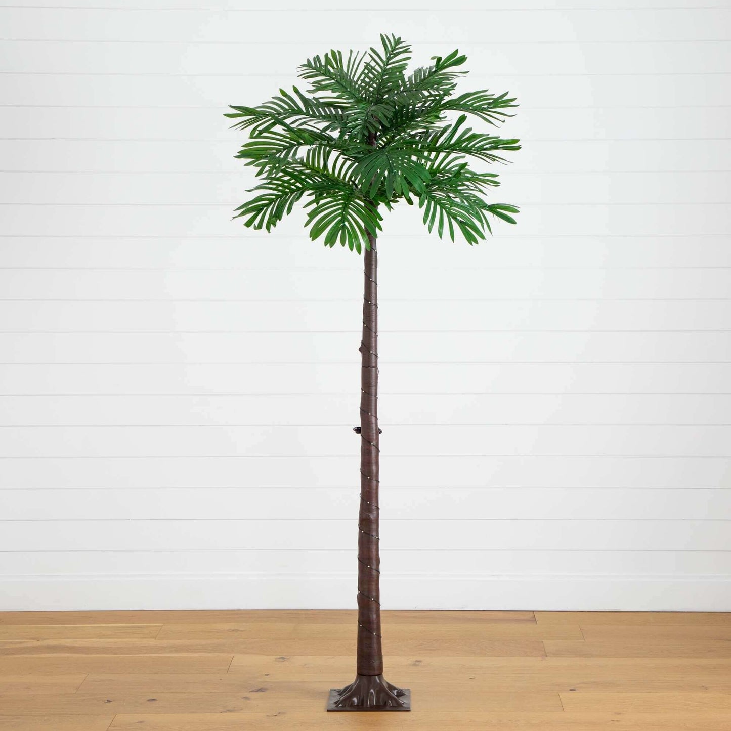 6ft UV Resistant Lighted Artificial Palm Tree with 206 Warm White LED Lights (Indoor/Outdoor)