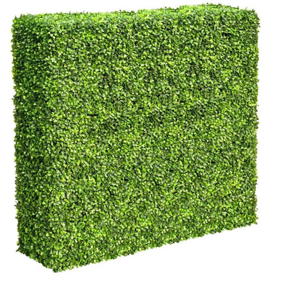 Premium Light Green Artificial Boxwood Hedge 30"L x 30"H Commercial Grade UV Resistant