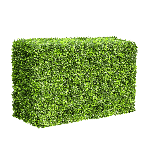 Light Artificial Boxwood Hedge 40"L x 20"H Commercial Grade UV Resistant