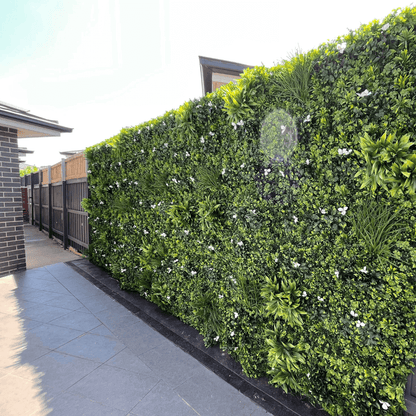 Luxury White Oasis Artificial Vertical Garden 40" x 40" 11SQ FT Commercial Grade UV Resistant