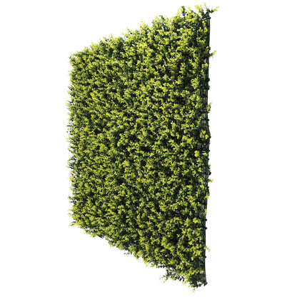 Yellow English Artificial Boxwood Wall 40" x 40" 11SQ FT Commercial Grade UV Resistant