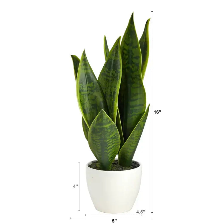 16" Sansevieria Artificial Plant