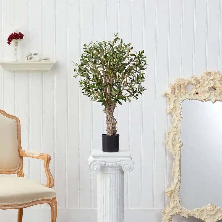 2' Olive Artificial Tree with 690 Leaves