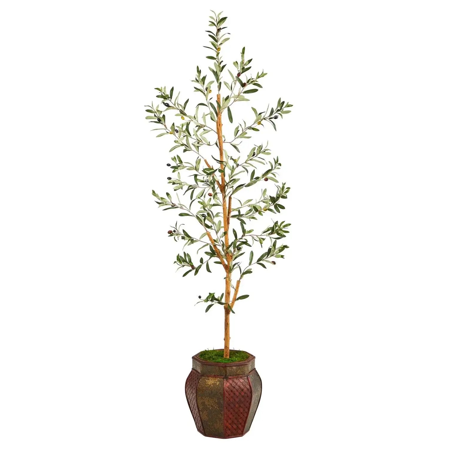 5.5' Olive Artificial Tree in Decorative Planter