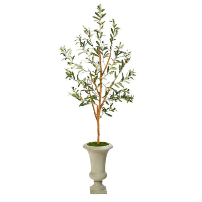 57" Olive Artificial Tree in Sand Colored Urn