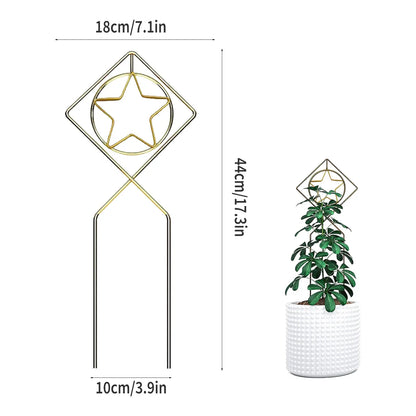 Metal Trellis Geometric Indoor Plant Support