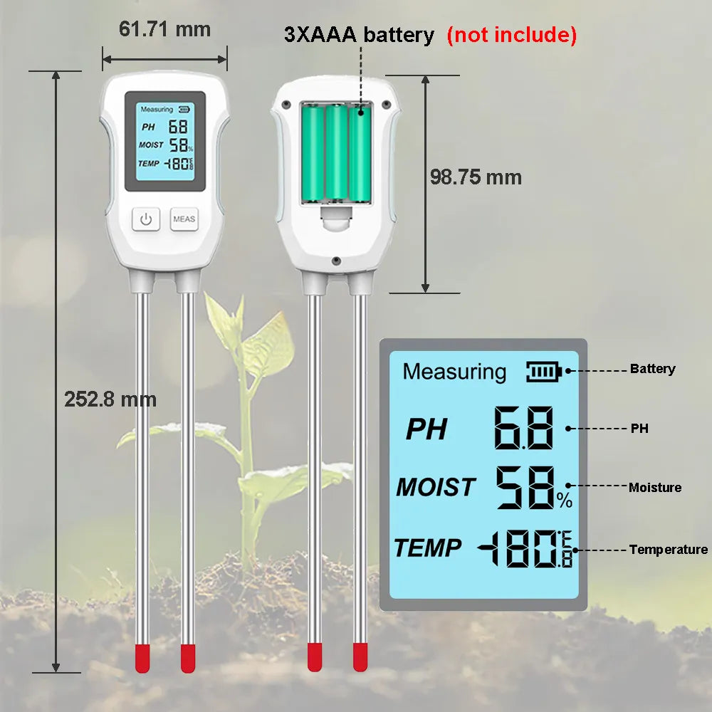 3-In-1 Soil Moisture Meter