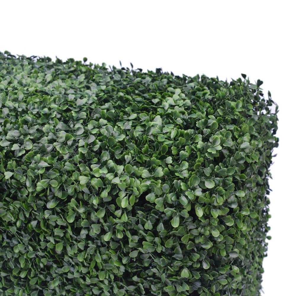 Premium Two Tone Green Artificial Boxwood Hedge 30"L x 30"H Commercial Grade UV Resistant