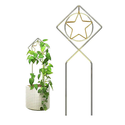 Metal Trellis Geometric Indoor Plant Support